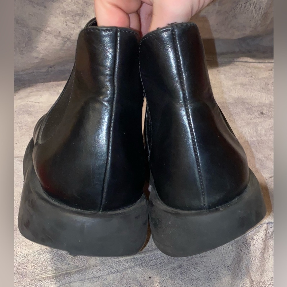 Marsell Gomme Gommello Black Leather Chelsea Ankle Boots Chunky Oversized 10 43 - Picture 5 of 10
